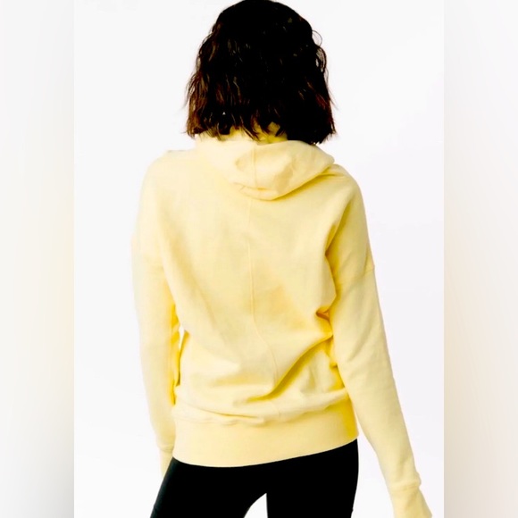 Zyia Cowlneck Oh So Soft Yellow pullover pockets Hoodie XS - Picture 3 of 10